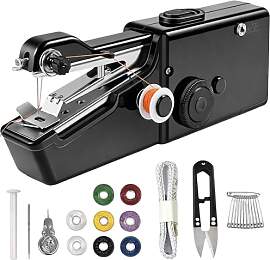 Ebksqs Mini Nähmaschine Tragbar, Handnähmaschine 