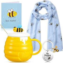 EBOOT 4er Set Bee Happy Geschenke für Frauen,