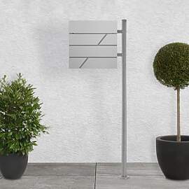 ECD Germany Standbriefkasten mit Zeitungsfach,