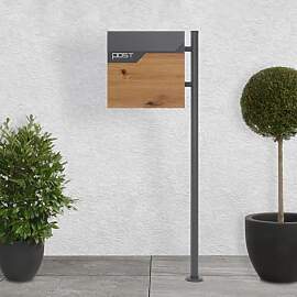 ECD Germany Standbriefkasten mit Zeitungsfach,