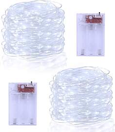 echosari 2 Stück Lichterkette Batterie 5M 50 LED
