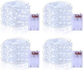echosari 4 Stück Lichterkette Batterie,5M 50 LED