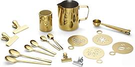 ECHTWERK Kaffeezubehör Set aus Edelstahl Gold – 