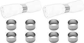 Echtwerk Serviettenring-Set aus Edelstahl,