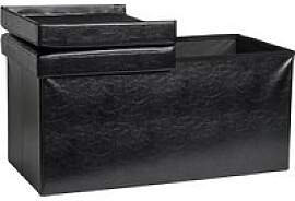 Echtwerk Sitztruhe Flex EW-FB-0444 schwarz Stoff