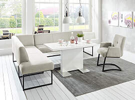 Eckbank EXXPO - SOFA FASHION "Affogato, hoher 