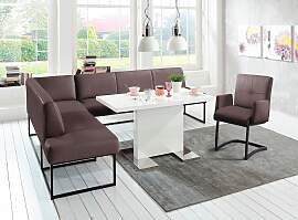 Eckbank EXXPO - SOFA FASHION "Affogato, hoher 