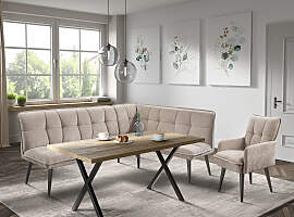 Eckbank EXXPO - SOFA FASHION "Mocca Essbank,