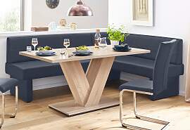 Eckbank HOME AFFAIRE, blau, B:162cm H:89cm