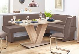 Eckbank HOME AFFAIRE, braun (cappuccino), B:162cm