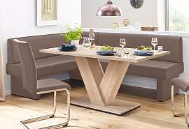 Eckbank HOME AFFAIRE, braun (cappuccino), B:222cm