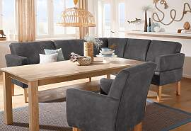 Eckbank HOME AFFAIRE "Fehmarn", grau