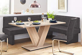 Eckbank HOME AFFAIRE "Nils", schwarz