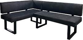 Eckbank Vancouver Anthrazit/Schwarz