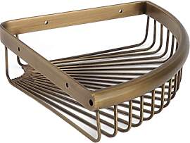 Eck-Duschablage, Messing, Rostfrei, Wandmontage,