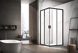 Eckdusche WELLTIME "New Summer Black",