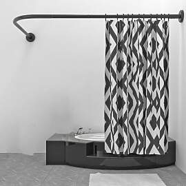 Eck Duschstange FüR Duschvorhang,