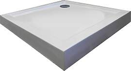 Eckduschwanne SANOTECHNIK, weiß, B:90cm H:12cm