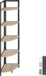 Eckregal Castlebar 30x30x150cm - Industrial Holz