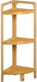 Eckregal natur Bambus B/H/L: ca. 23x70x23 cm