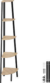 Eckregal Portland 34x34x158,5cm - Industrial Holz