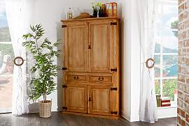 Eckschrank MEXICO, Pinie, original mexikanisches