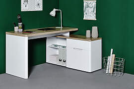 Eckschreibtisch JAHNKE "CU-LIBRE 150 E", 