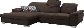 Ecksofa ALINA "Tessa", braun