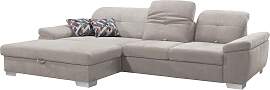 Ecksofa ALINA "Tessa", grau (hellgrau