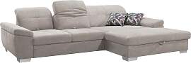 Ecksofa ALINA "Tessa", grau (hellgrau