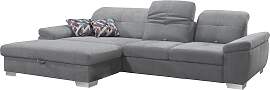 Ecksofa ALINA "Tessa", grau (mittelgrau
