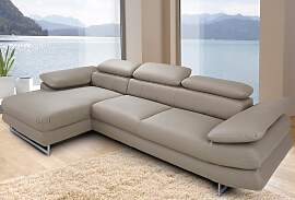Ecksofa COTTA "Solution L-Form", beige