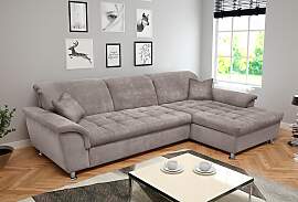 Ecksofa DOMO COLLECTION "FRANZI Steppung im