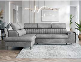 Ecksofa Fosino mit Schlaffunktion und Bettkasten