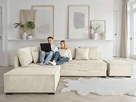 Ecksofa HOME AFFAIRE "Night & Day L-Form, 