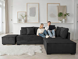 Ecksofa HOME AFFAIRE "Night & Day L-Form, 