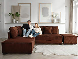 Ecksofa HOME AFFAIRE "Night & Day L-Form, 