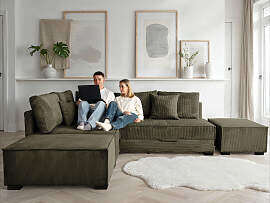 Ecksofa HOME AFFAIRE "Night & Day L-Form, 