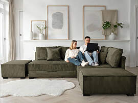 Ecksofa HOME AFFAIRE "Night & Day L-Form, 