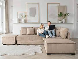 Ecksofa HOME AFFAIRE "Night & Day L-Form, 