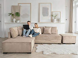 Ecksofa HOME AFFAIRE "Night & Day L-Form, 