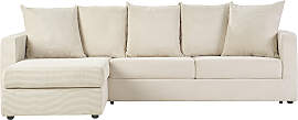 Ecksofa linksseitig konvertibel 4 Sitzer in beige
