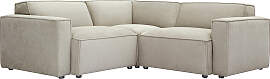 Ecksofa modulierbar 3 Plätze in Stoff mit