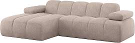 Ecksofa Mojo Chaiselongue aus Chenille-Stoff,