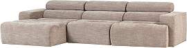 Ecksofa Novi aus robustem Melange-Stoff, modern