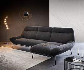 Ecksofa Shape High 305x160 Schwarz Longchair