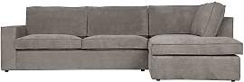 Ecksofa Thomas Cord aus geripptem Stoff, modern,