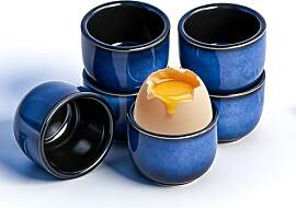 EclipseGuard 6 Stück Eierbecher Keramik,