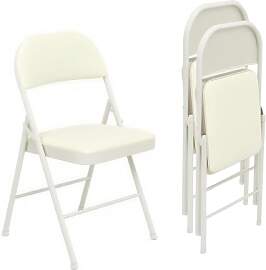 EcoBend Klappstuhl mit PU-Leder & Polsterung,
