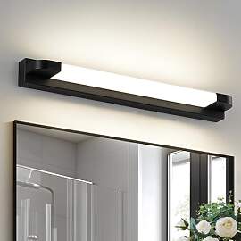 ECOBRT 42cm LED Spiegelleuchte Schwarz - 7W 420LM
